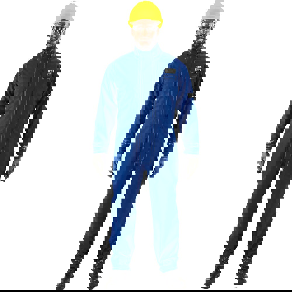 Rain & Chemical Wear; Garment Style: Coveralls ; Protection Type: Chemical ; Size: X-Large ; Color: Blue ; Material: Nomex ; Garment Type: Chemical-Resistant